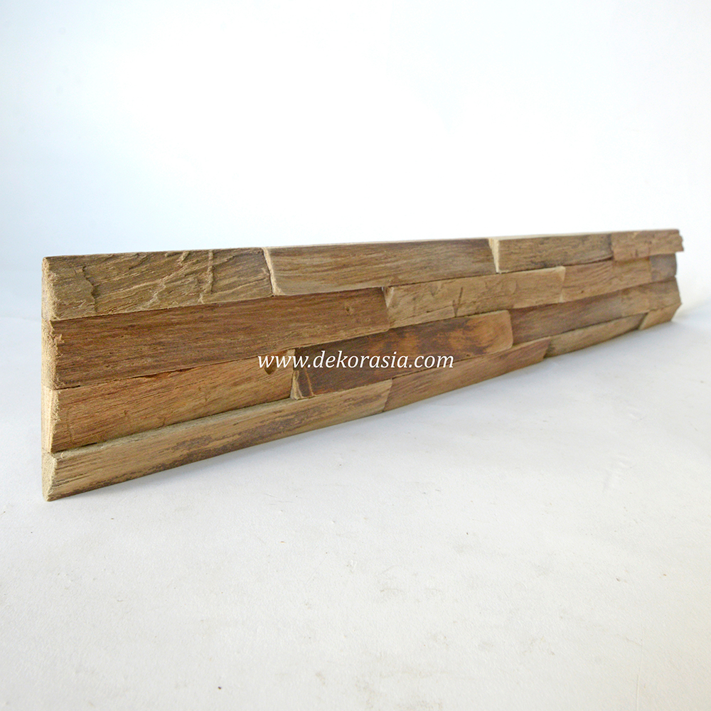 Wall Cladding Teak Bark, Interior Wood for Wall Home Decoration